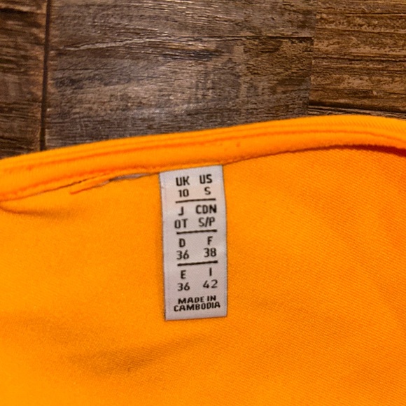 Orange Adidas Cropped Tank - Picture 4 of 4